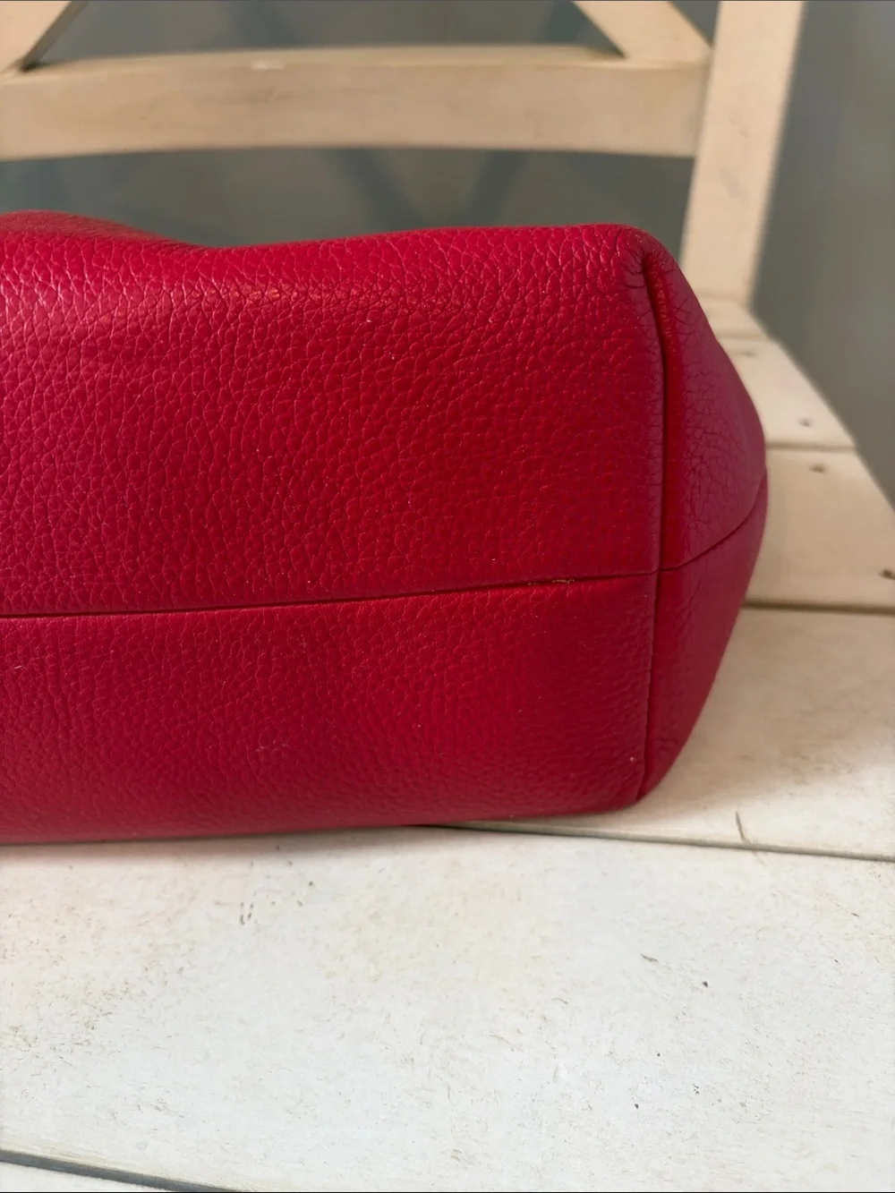 Coach Women's Red Leather Shoulder Bag